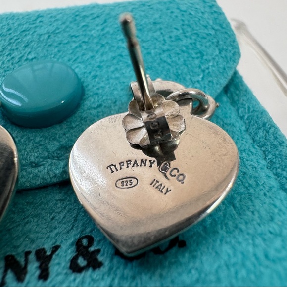 **SOLD**Tiffany & Co Heart Lock Earrings - Picture 3 of 3